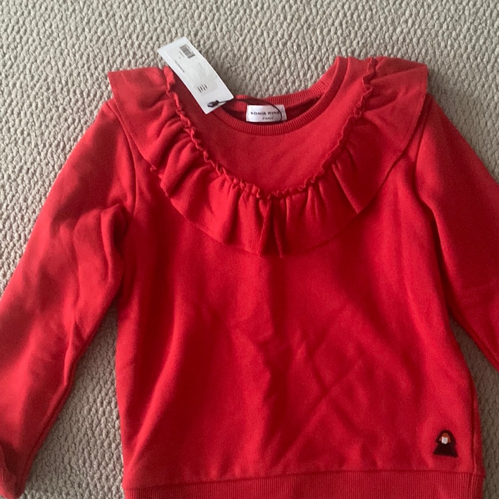 Sonia Rykiel luxury  girls sweatshirt size 12  brand new with tags